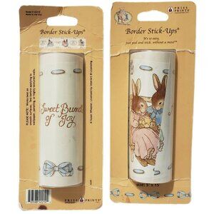 Priss Prints Holly Pond Hill Border Stick Ups Bunny Rabbit Blue Baby S Wheeler